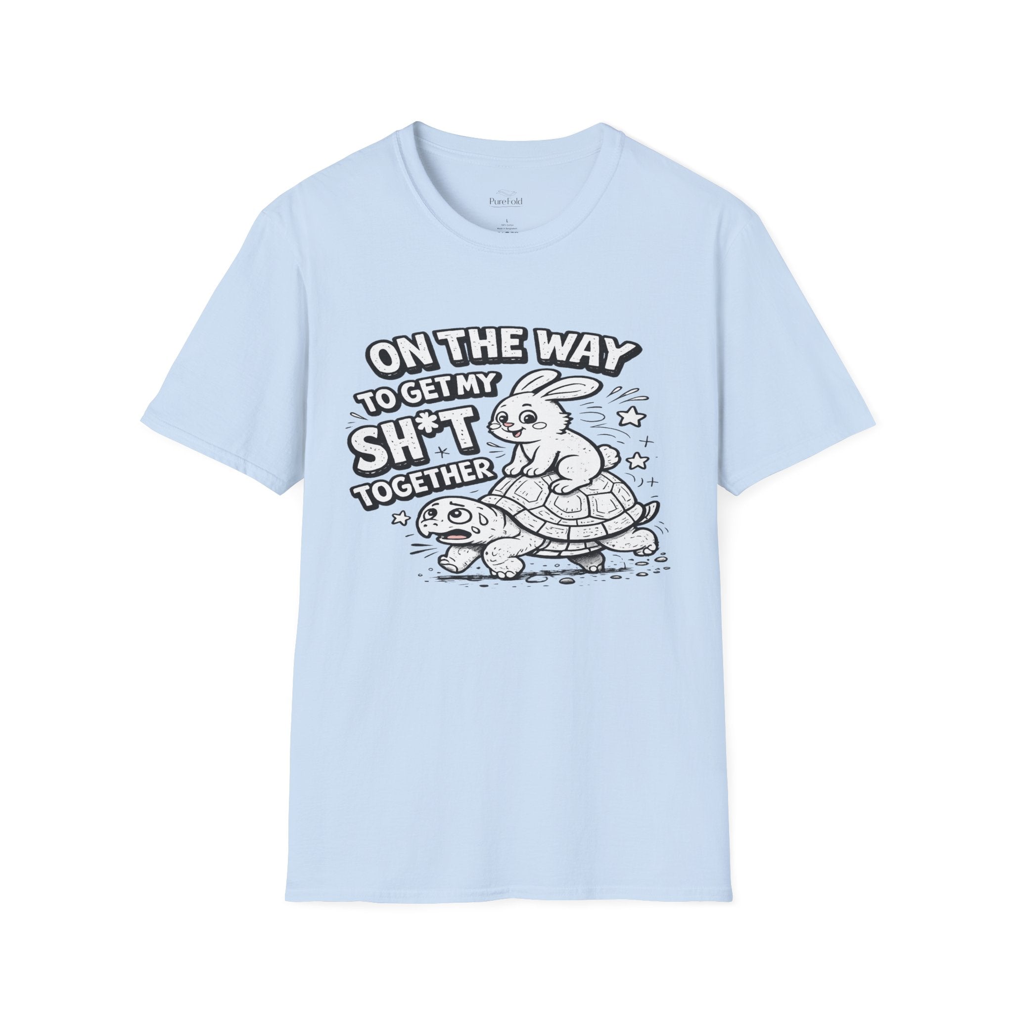 On the Way to Get My Sh*t Together T-Shirt | Turtle & Rabbit Illustration