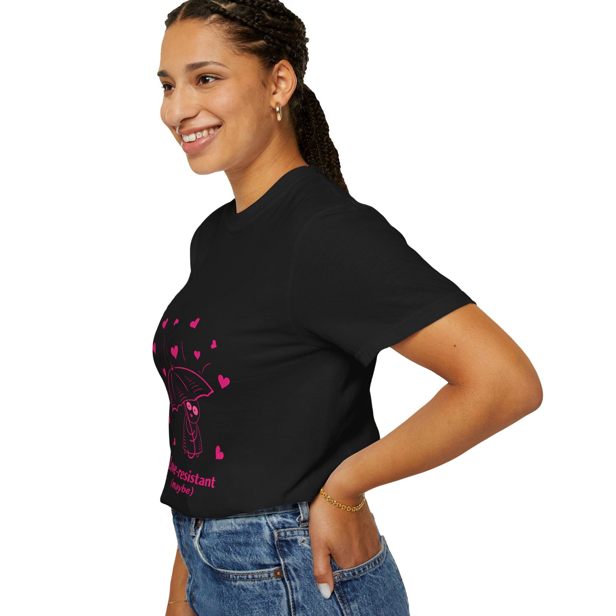 Love-Resistant (Maybe) T-Shirt — Cute Anti-Valentine Graphic Tee