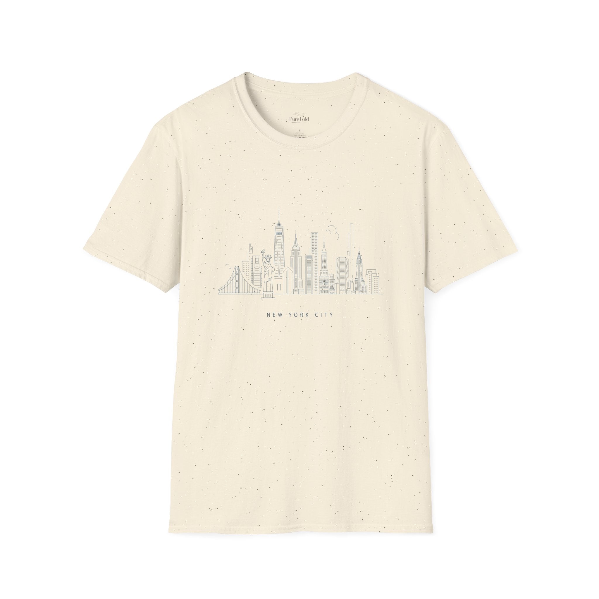 Minimal New York Skyline T-Shirt | NYC cityscape illustration