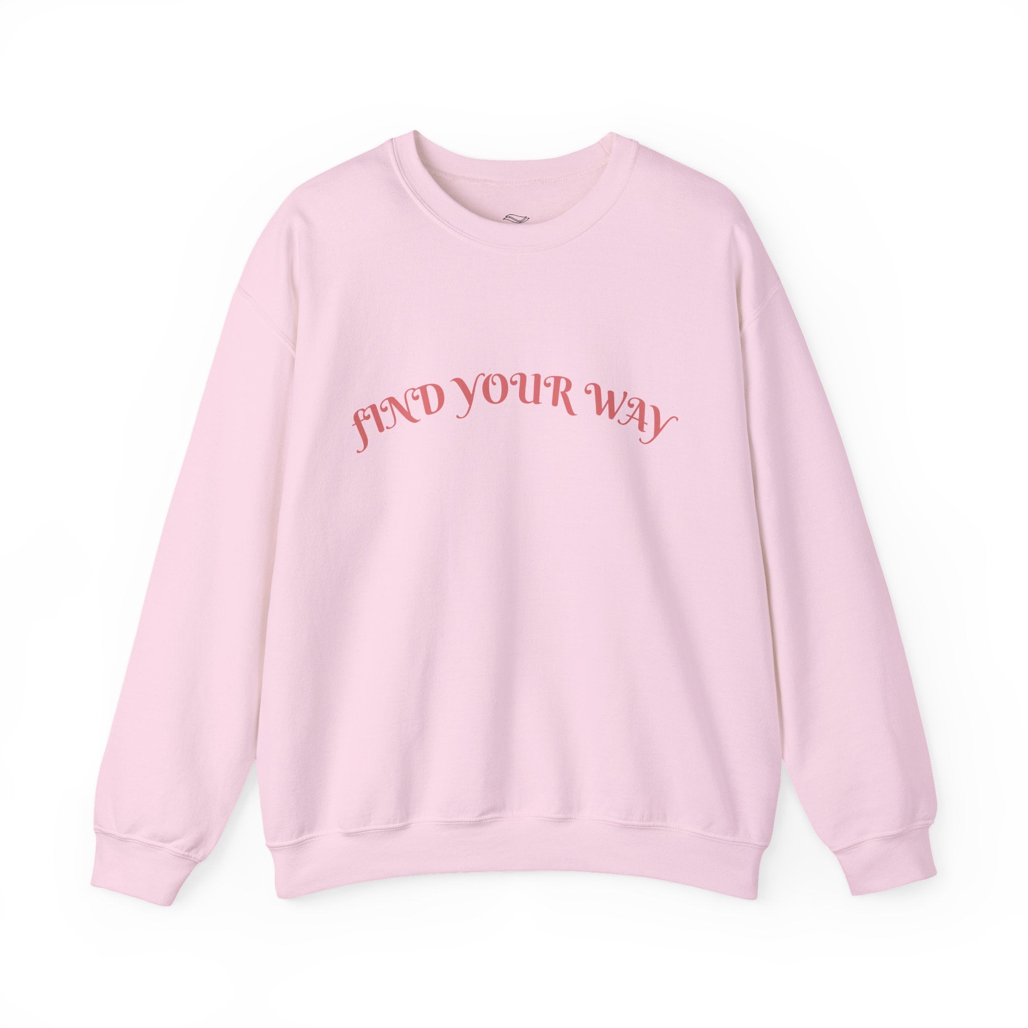 Crewneck Sweatshirt — “Find Your Way” Cute Doll Graphic Back Print