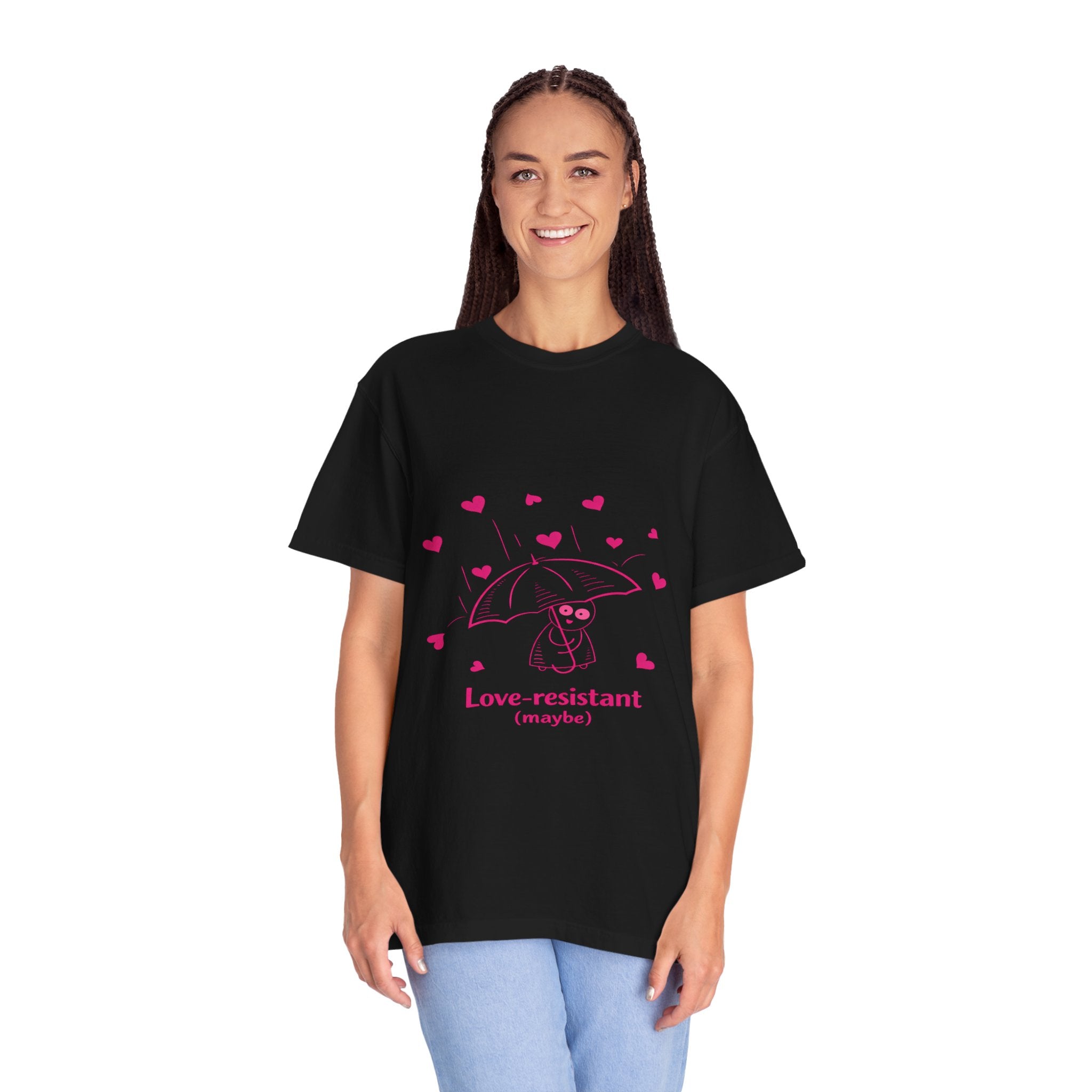 Love-Resistant (Maybe) T-Shirt — Cute Anti-Valentine Graphic Tee