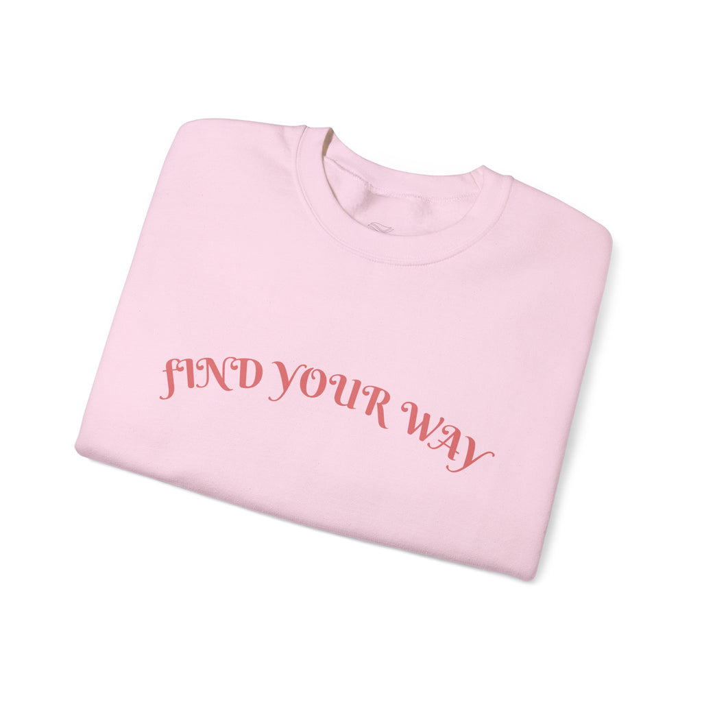 Crewneck Sweatshirt — “Find Your Way” Cute Doll Graphic Back Print