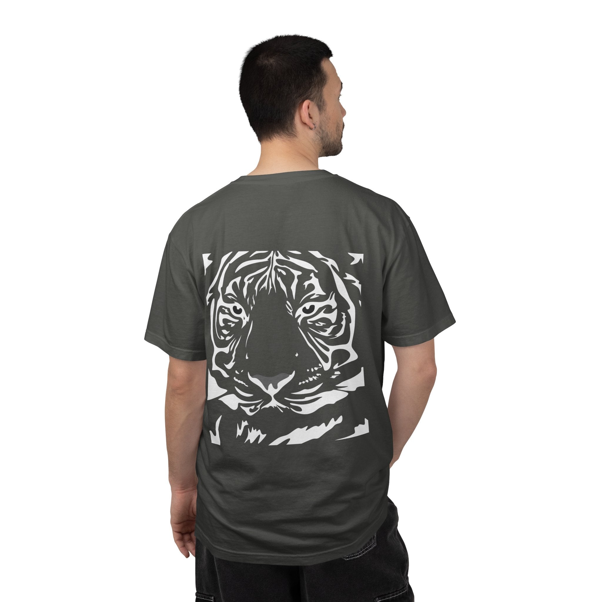 Tiger Kanji T‑Shirt — Bold Tiger Face Graphic Tee