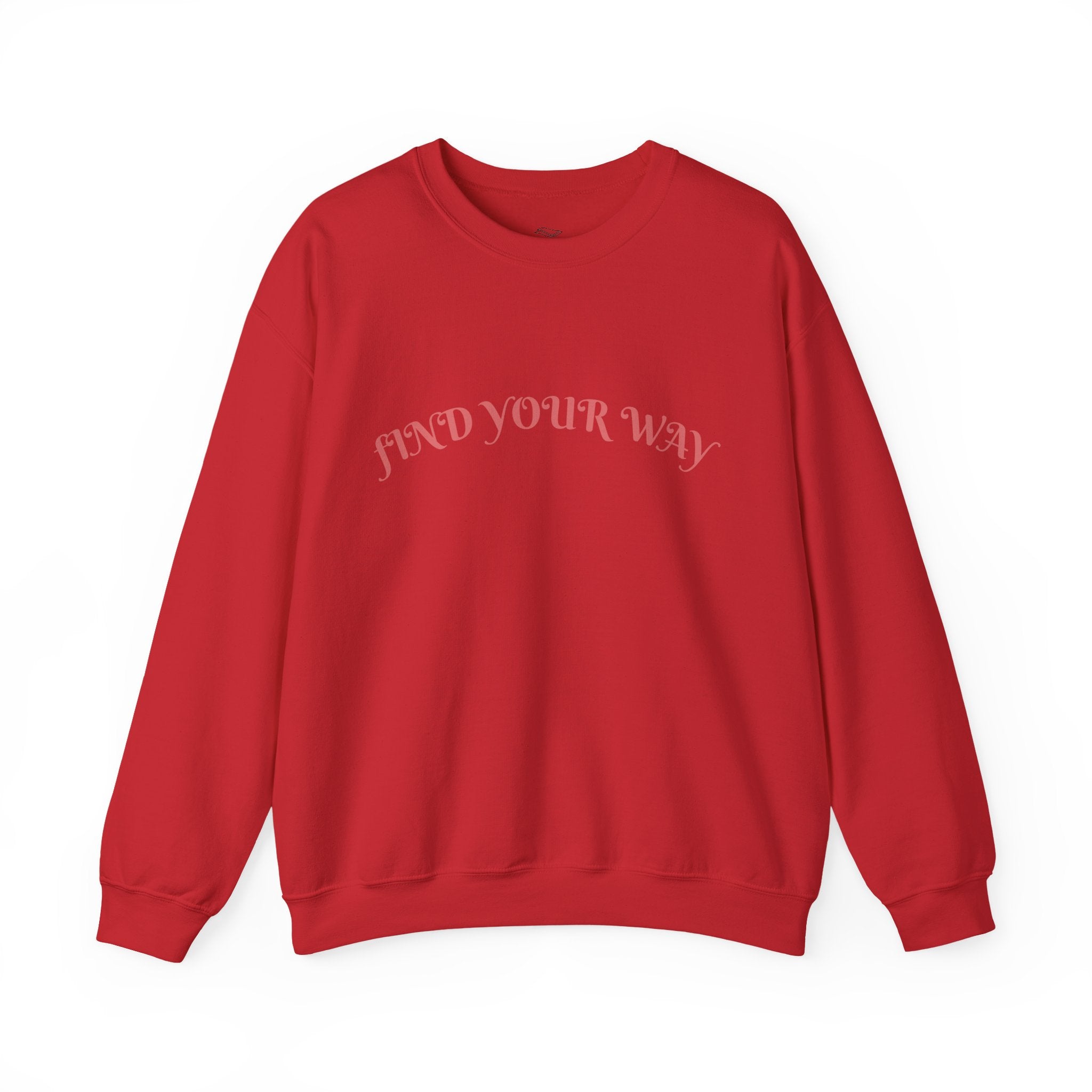 Crewneck Sweatshirt — “Find Your Way” Cute Doll Graphic Back Print
