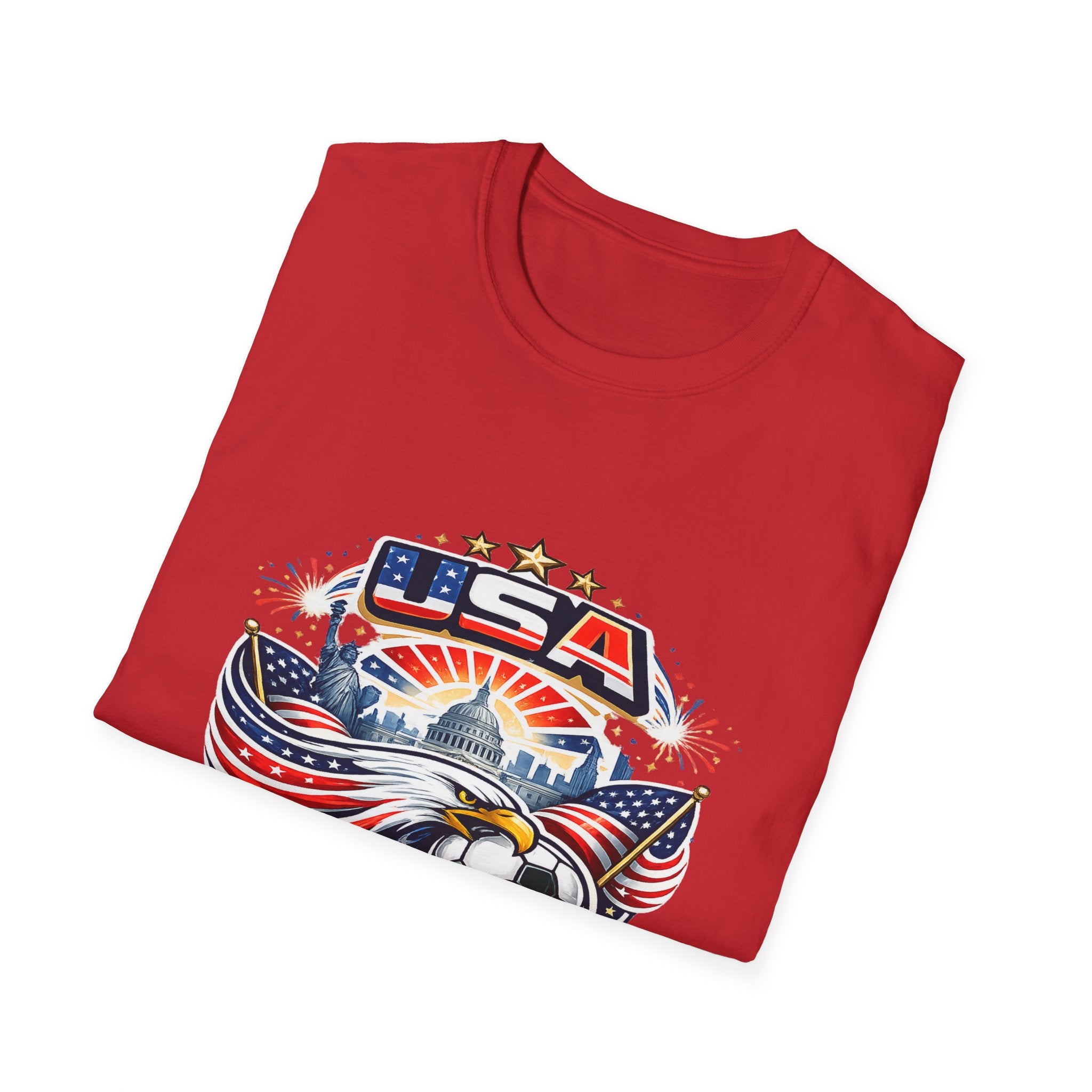 USA World Cup 2026 Soccer T-Shirt — Eagle & Flag Graphic