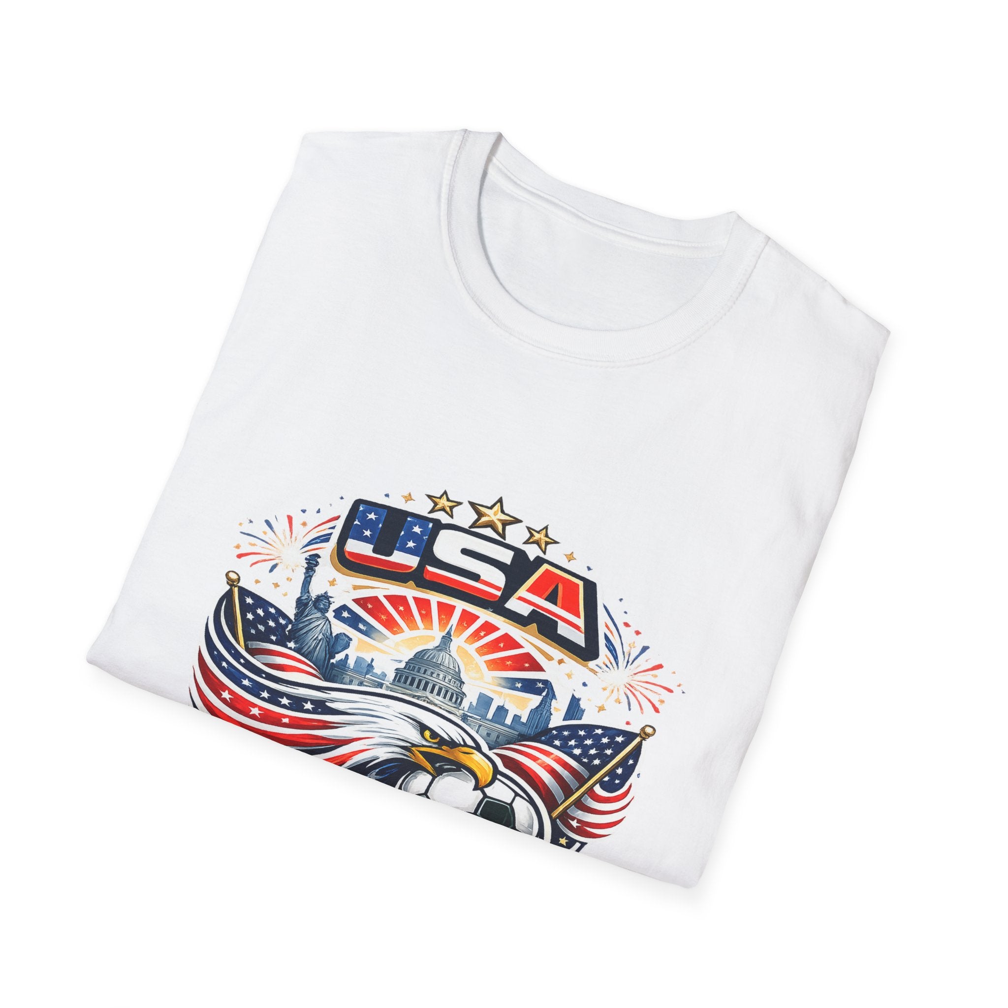 USA World Cup 2026 Soccer T-Shirt — Eagle & Flag Graphic