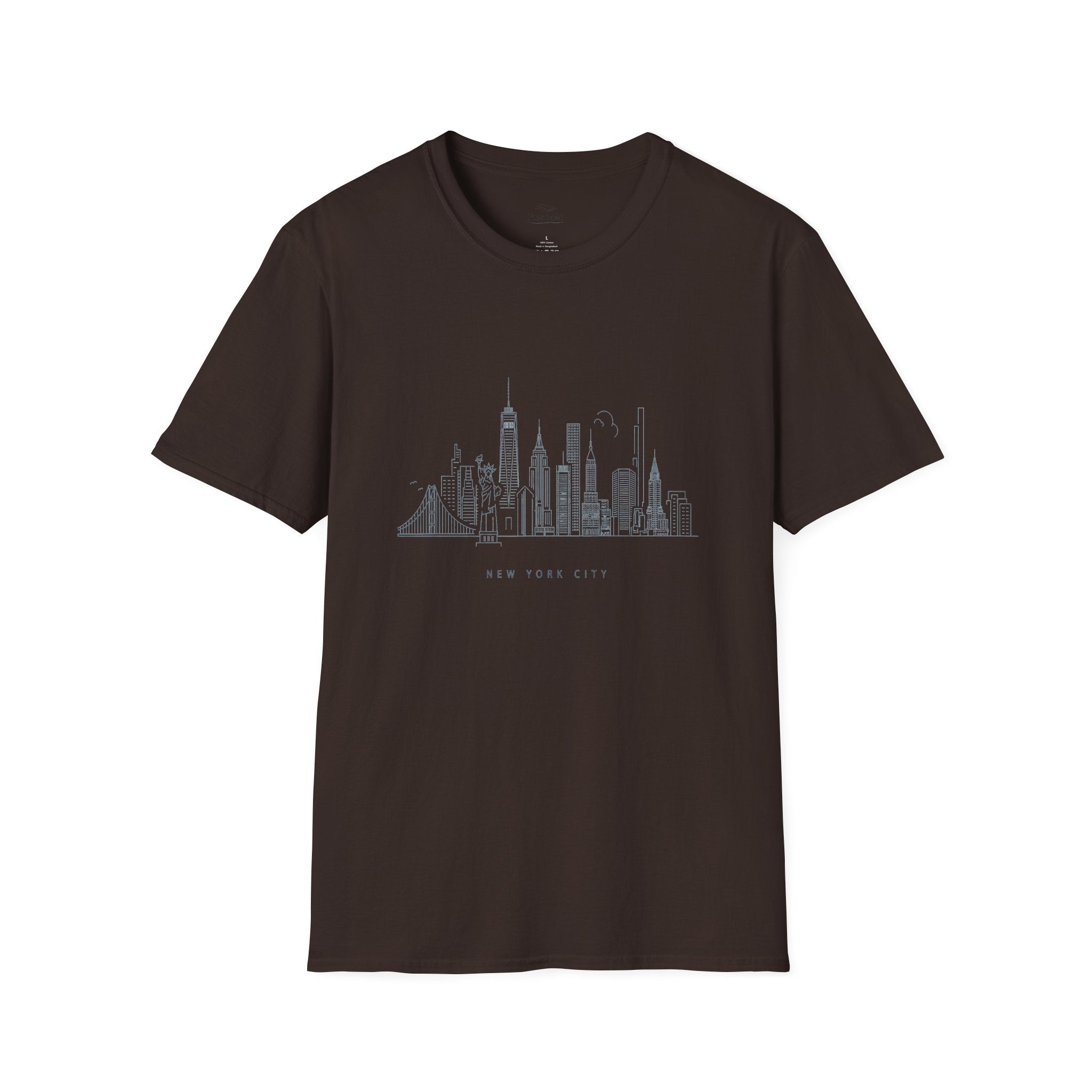 Minimal New York Skyline T-Shirt | NYC cityscape illustration