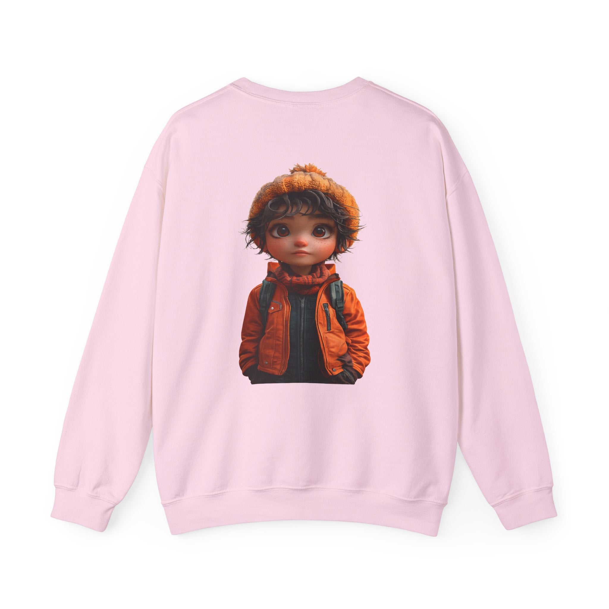 Crewneck Sweatshirt — “Find Your Way” Cute Doll Graphic Back Print