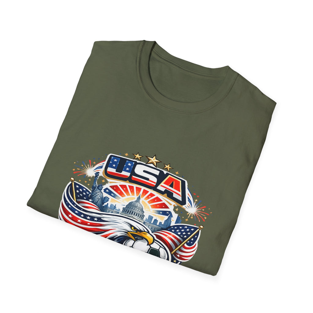 USA World Cup 2026 Soccer T-Shirt — Eagle & Flag Graphic
