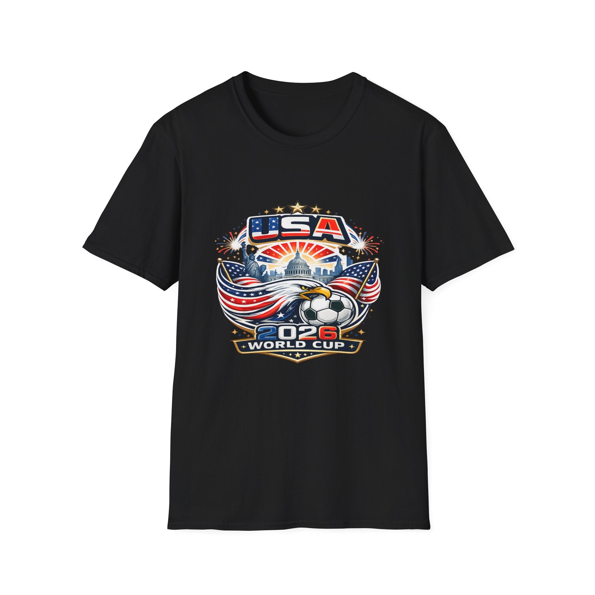 USA World Cup 2026 Soccer T-Shirt — Eagle & Flag Graphic