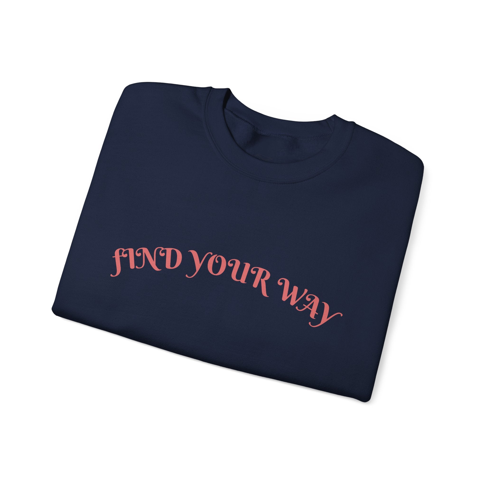 Crewneck Sweatshirt — “Find Your Way” Cute Doll Graphic Back Print