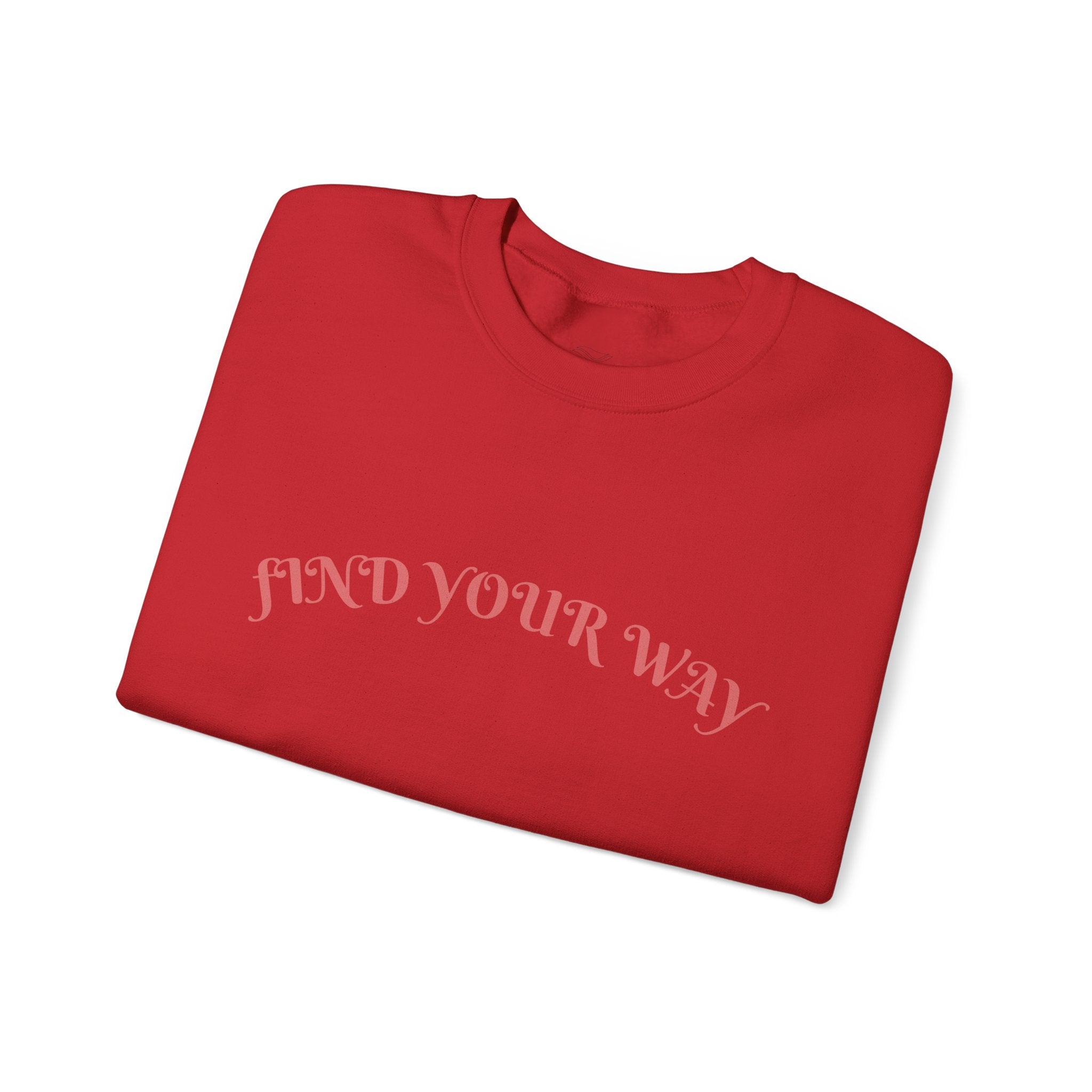 Crewneck Sweatshirt — “Find Your Way” Cute Doll Graphic Back Print