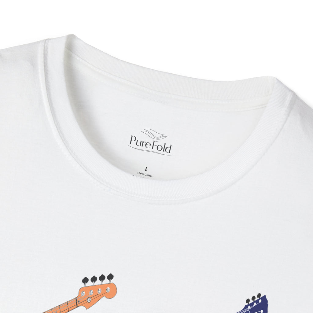Electric Guitar Lineup T-Shirt — Colorful Rock Guitar Graphic Tee