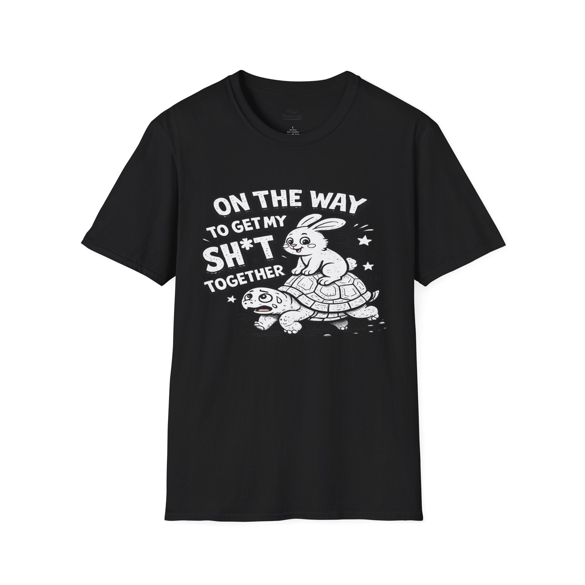 On the Way to Get My Sh*t Together T-Shirt | Turtle & Rabbit Illustration