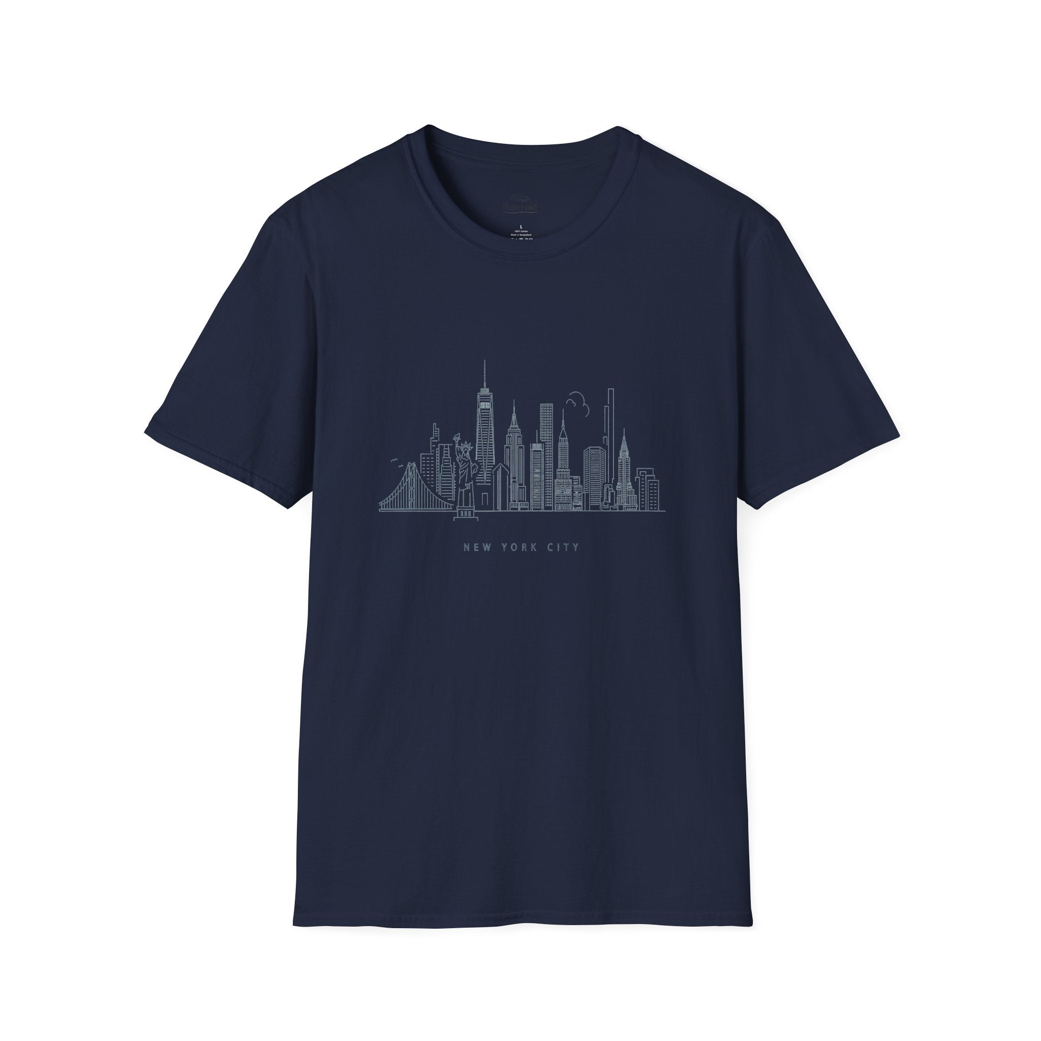 Minimal New York Skyline T-Shirt | NYC cityscape illustration