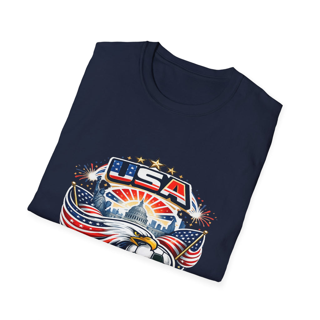 USA World Cup 2026 Soccer T-Shirt — Eagle & Flag Graphic