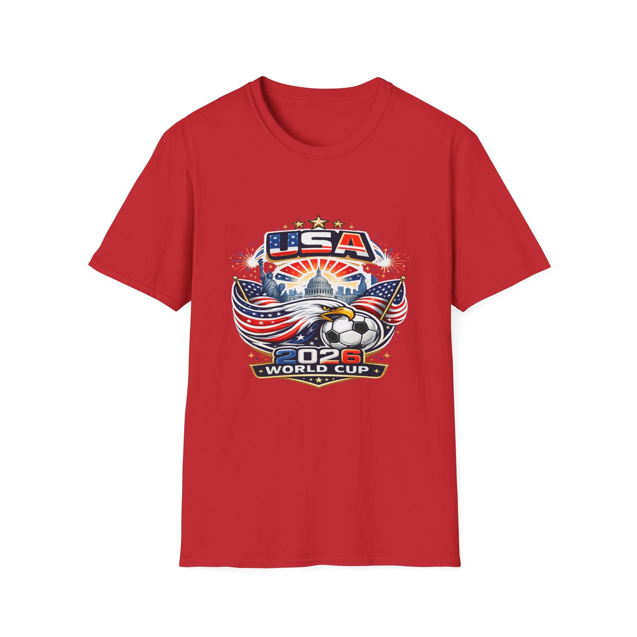 USA World Cup 2026 Soccer T-Shirt — Eagle & Flag Graphic