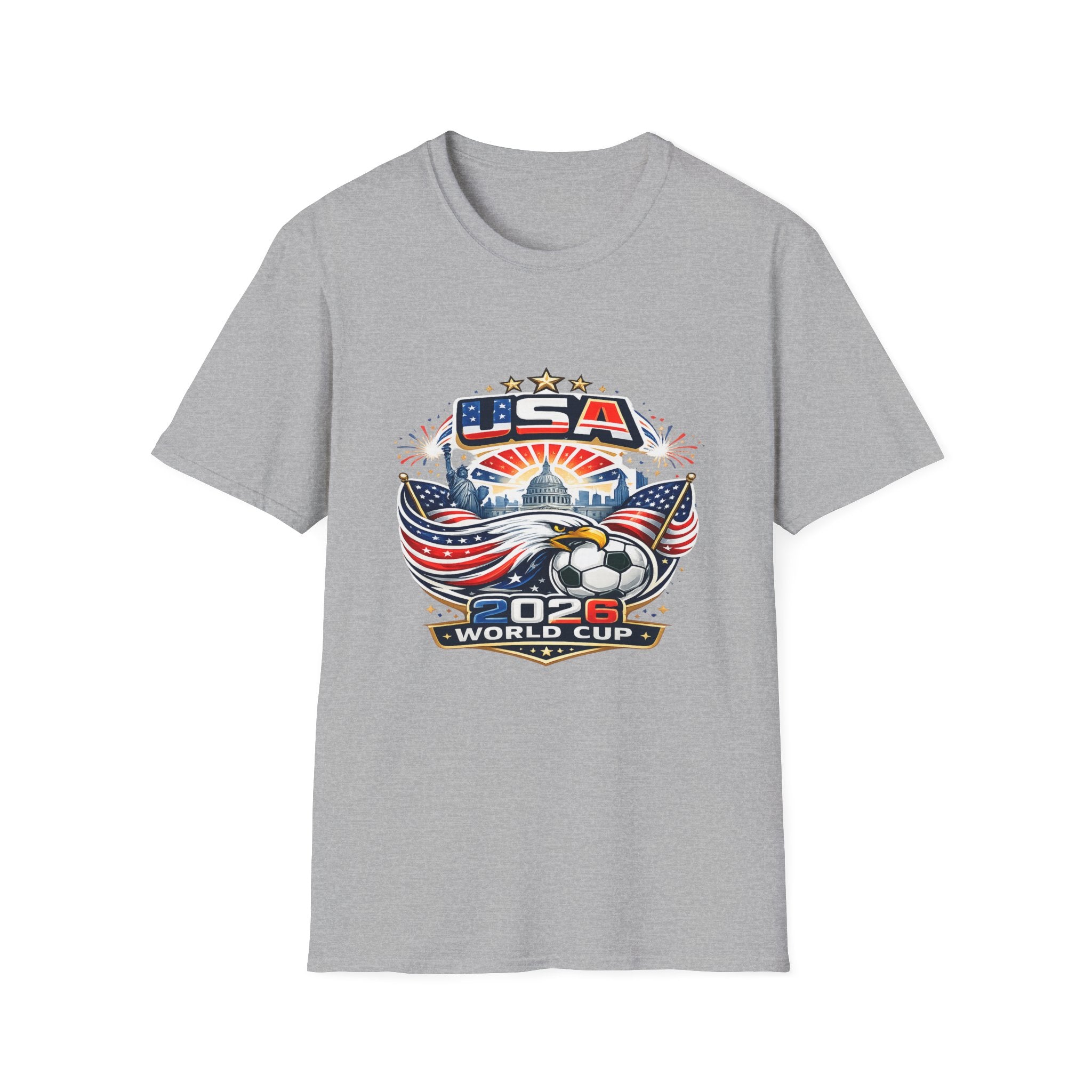 USA World Cup 2026 Soccer T-Shirt — Eagle & Flag Graphic
