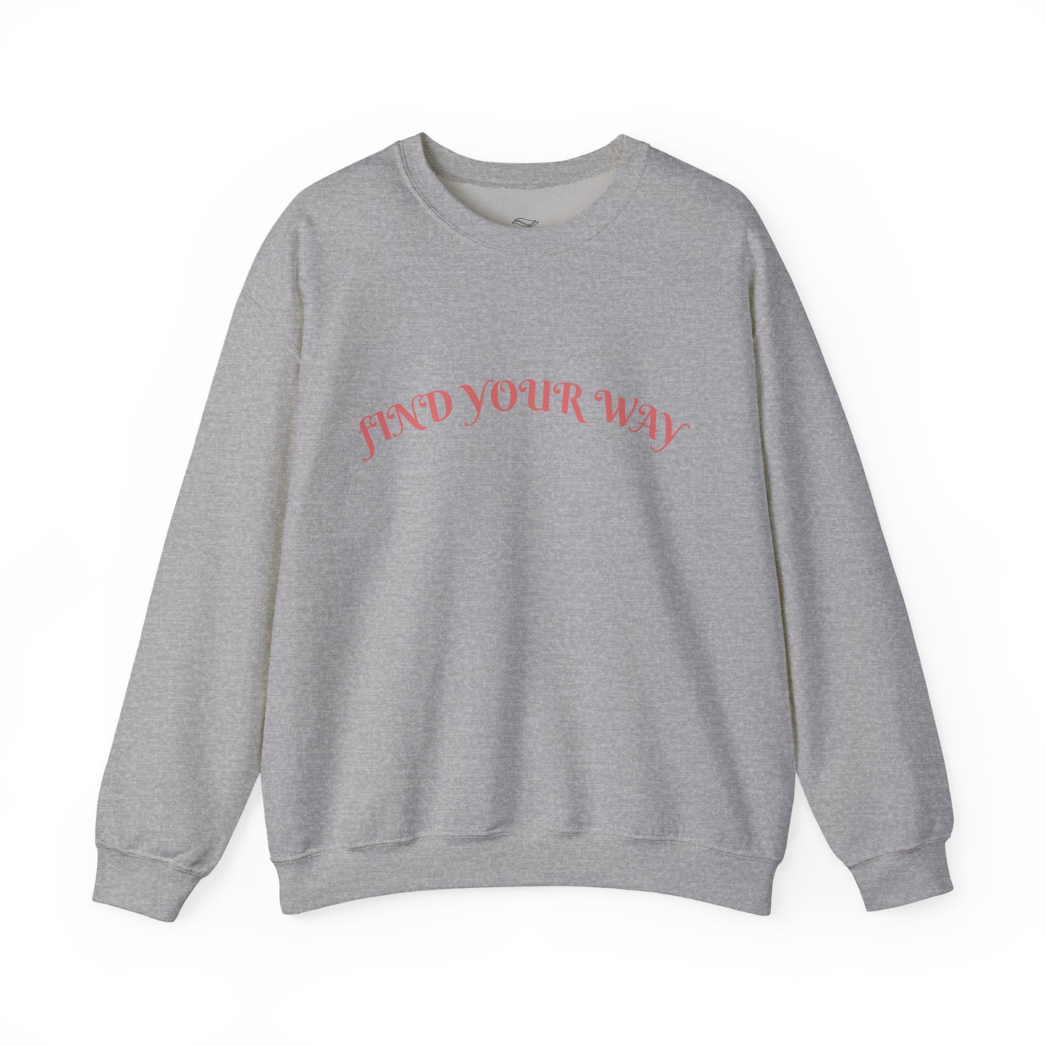 Crewneck Sweatshirt — “Find Your Way” Cute Doll Graphic Back Print
