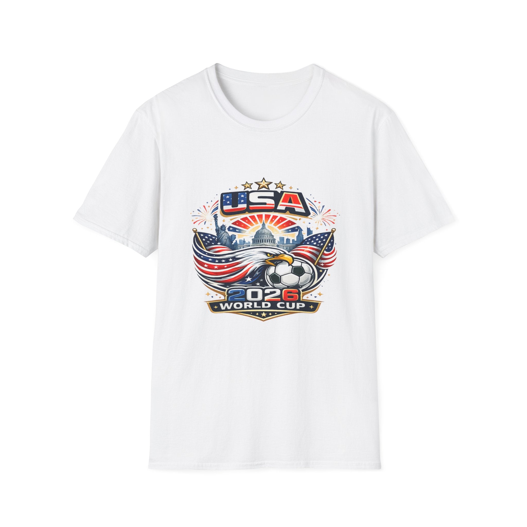 USA World Cup 2026 Soccer T-Shirt — Eagle & Flag Graphic