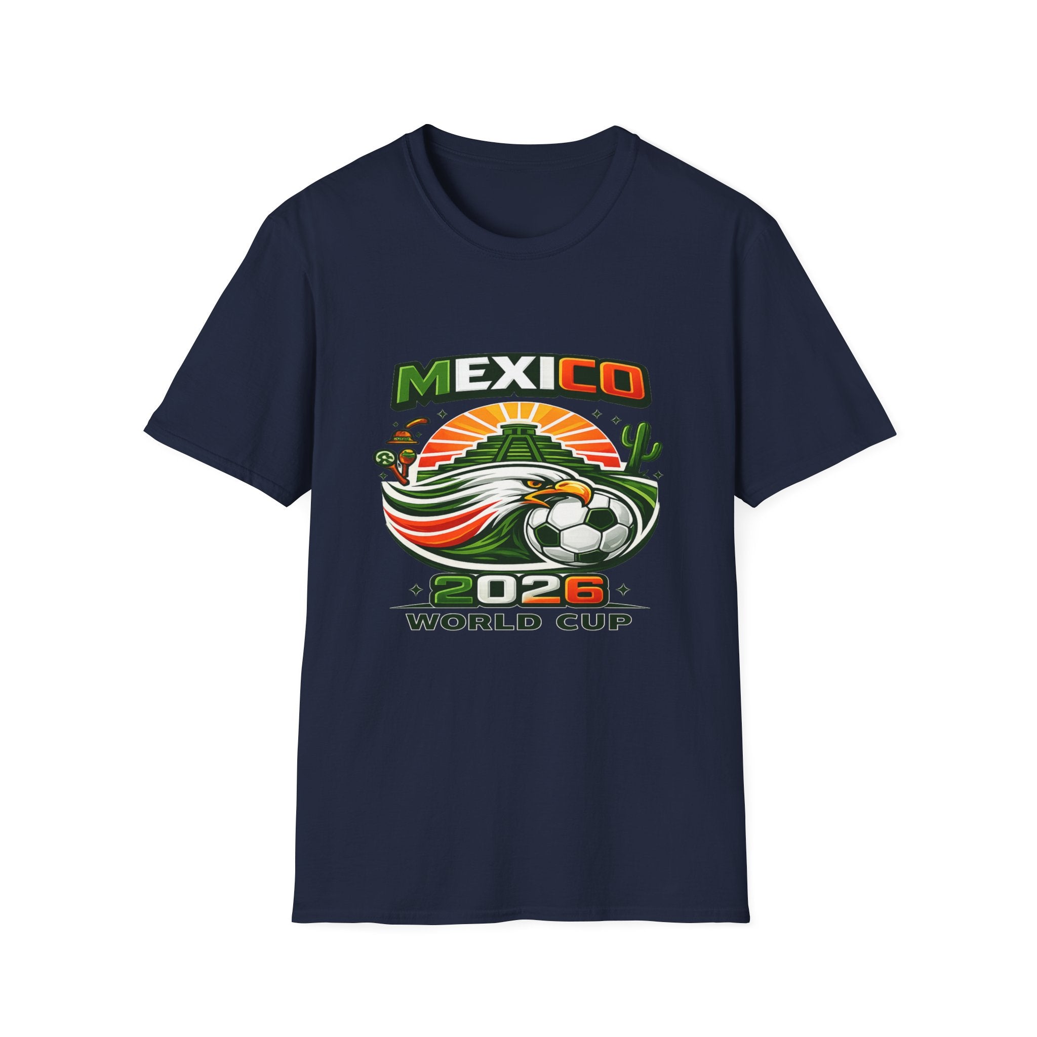 Mexico 2026 World Cup Soccer T-Shirt — Mexican Football Fan Tee