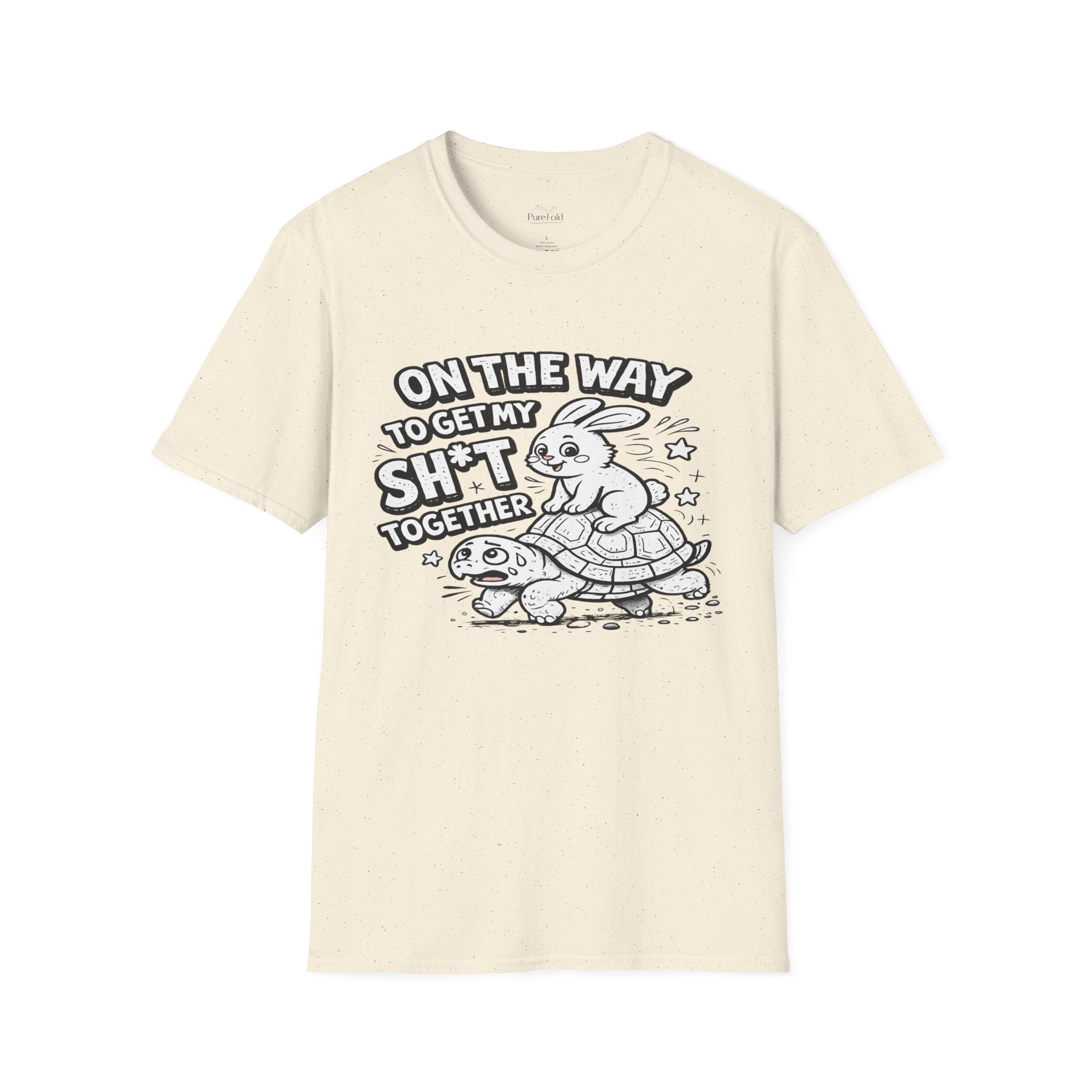On the Way to Get My Sh*t Together T-Shirt | Turtle & Rabbit Illustration