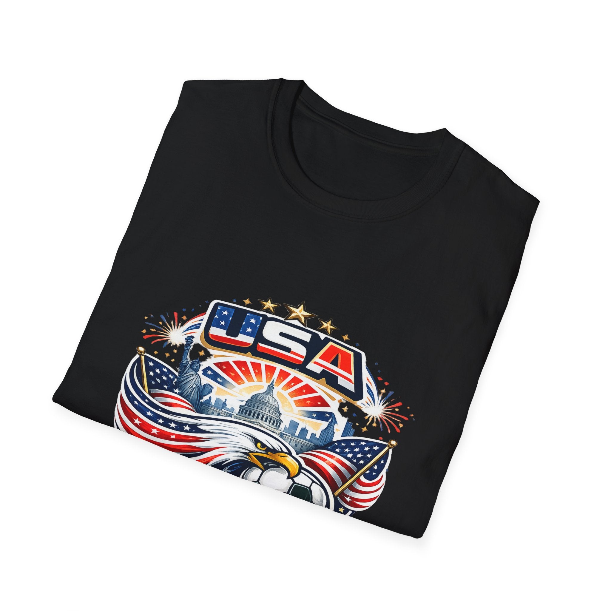 USA World Cup 2026 Soccer T-Shirt — Eagle & Flag Graphic