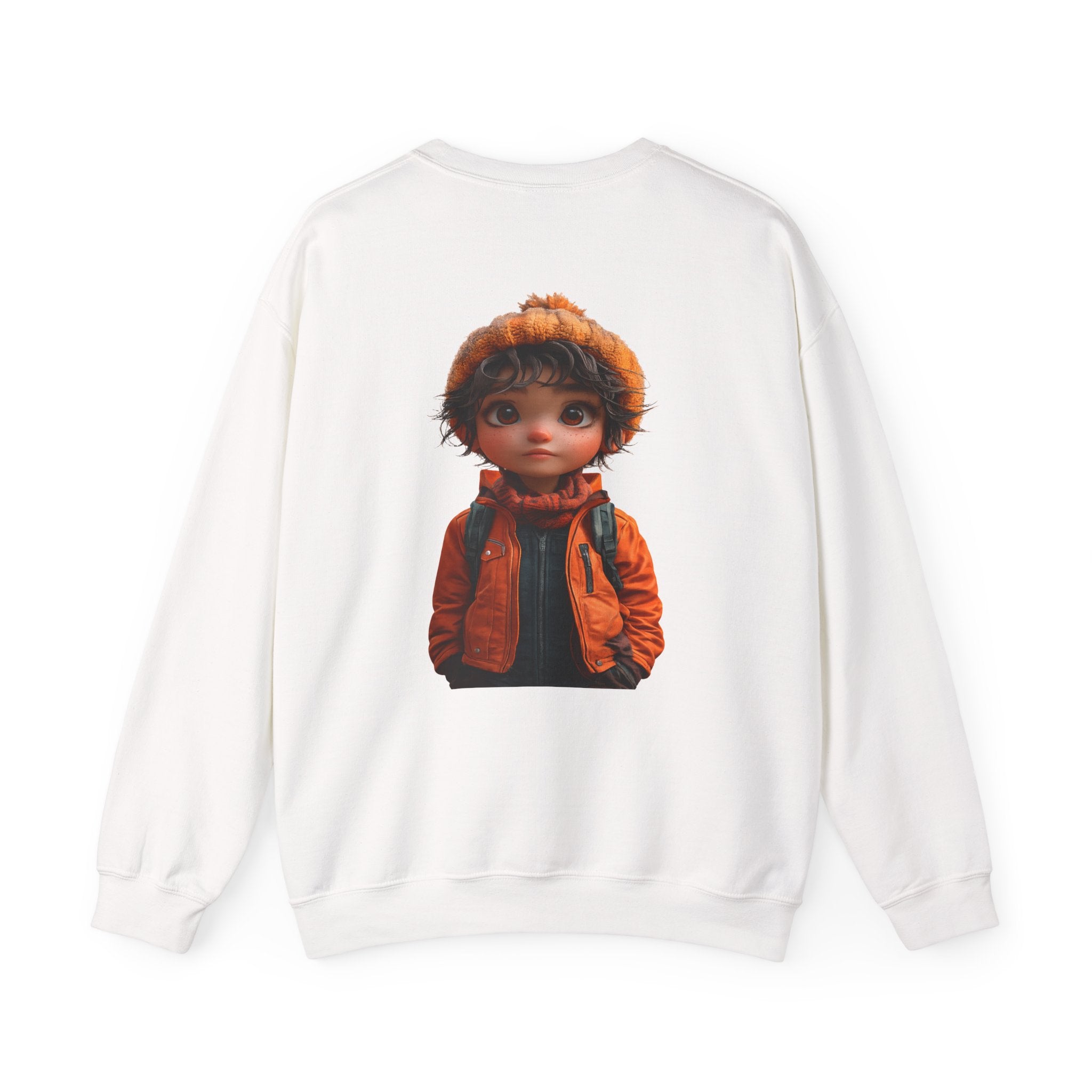 Crewneck Sweatshirt — “Find Your Way” Cute Doll Graphic Back Print