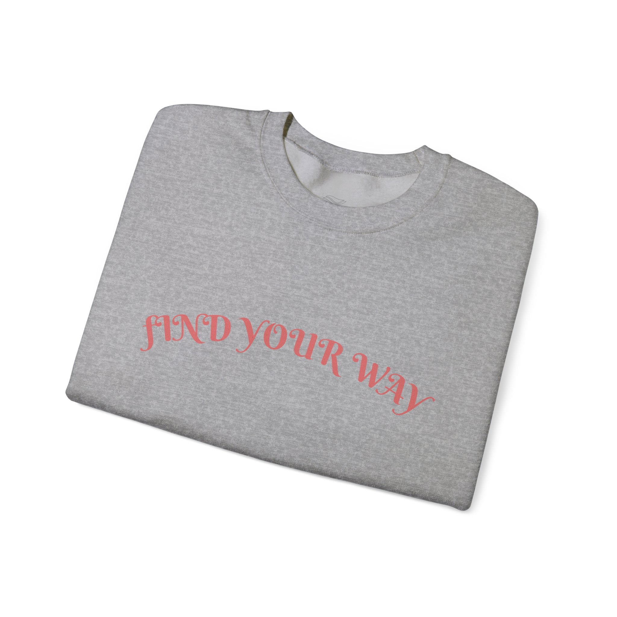 Crewneck Sweatshirt — “Find Your Way” Cute Doll Graphic Back Print