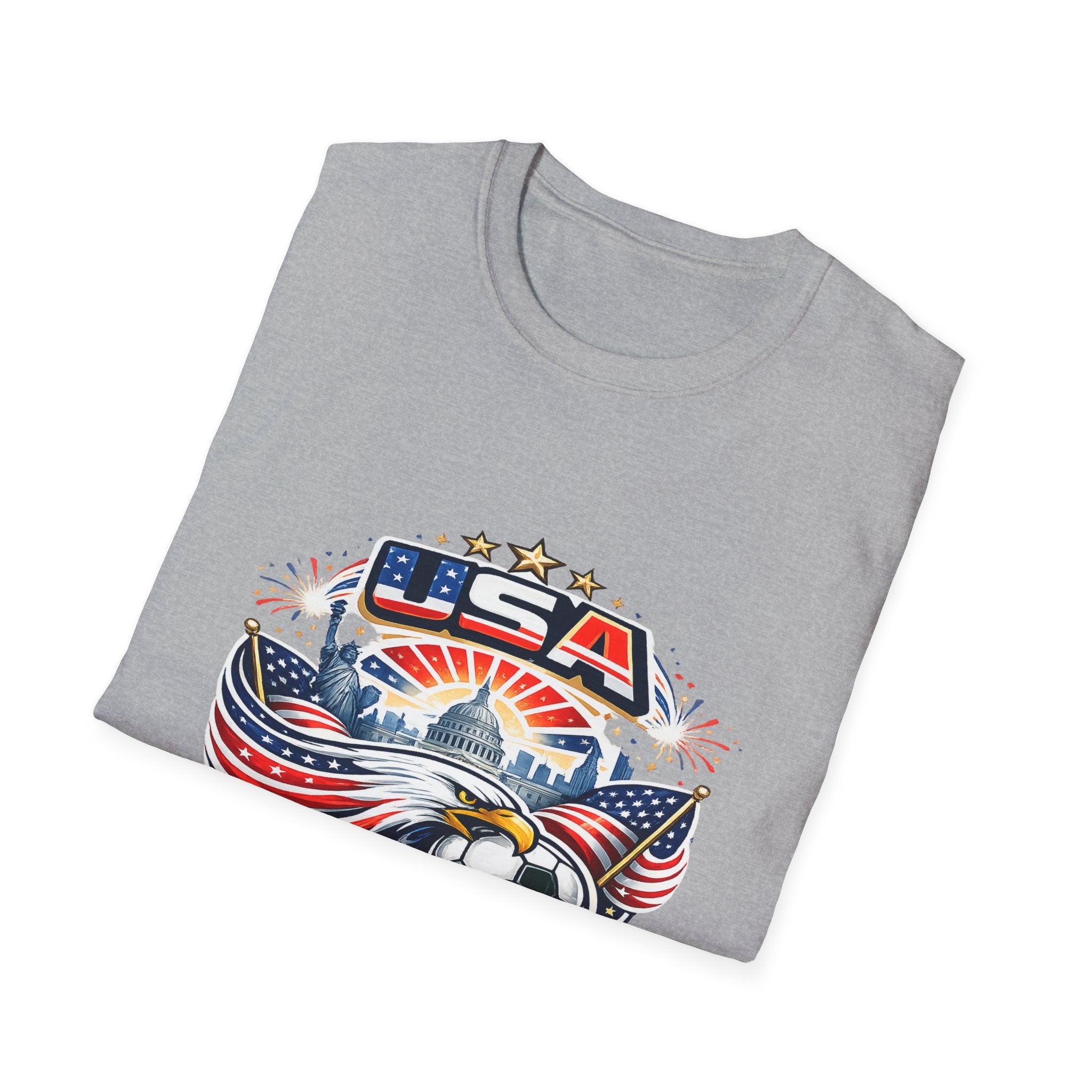 USA World Cup 2026 Soccer T-Shirt — Eagle & Flag Graphic